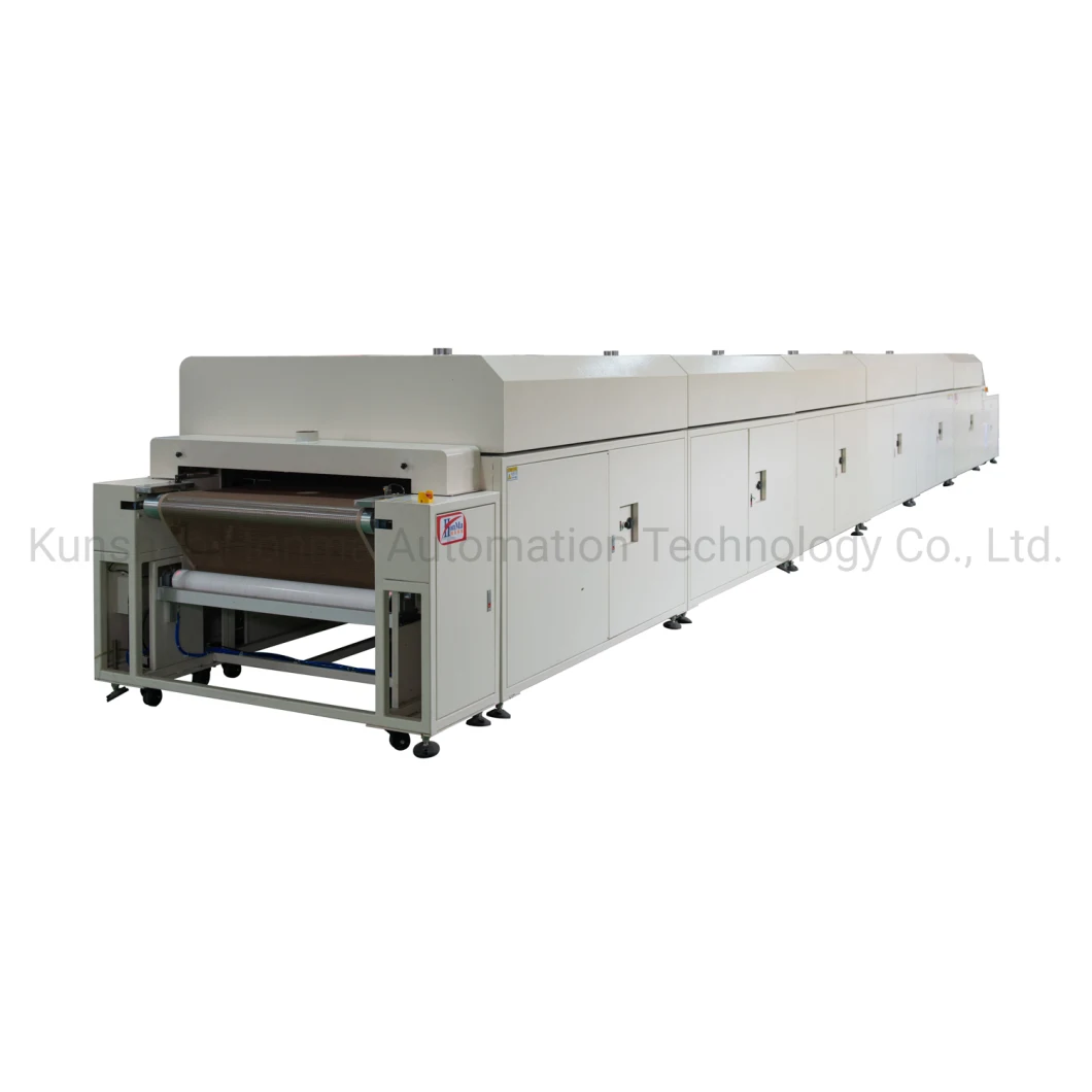 Large Width Hot Air Circulation and Far Infrared Ray Tunnel Conveyor Belt Dryer for Water-Base Coating