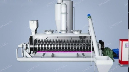 Sprüh-/Vakuum-/Dampfluft-/Ofen/Xsg-Spin-Flash-/Scheiben-/Trommelofen/Kegel-/Band-/Platten-/Hohlblattwellen-Rotationsrechen-Paddeltrockner für Paste, Schlamm, Schlamm, Pulver, Flugasche